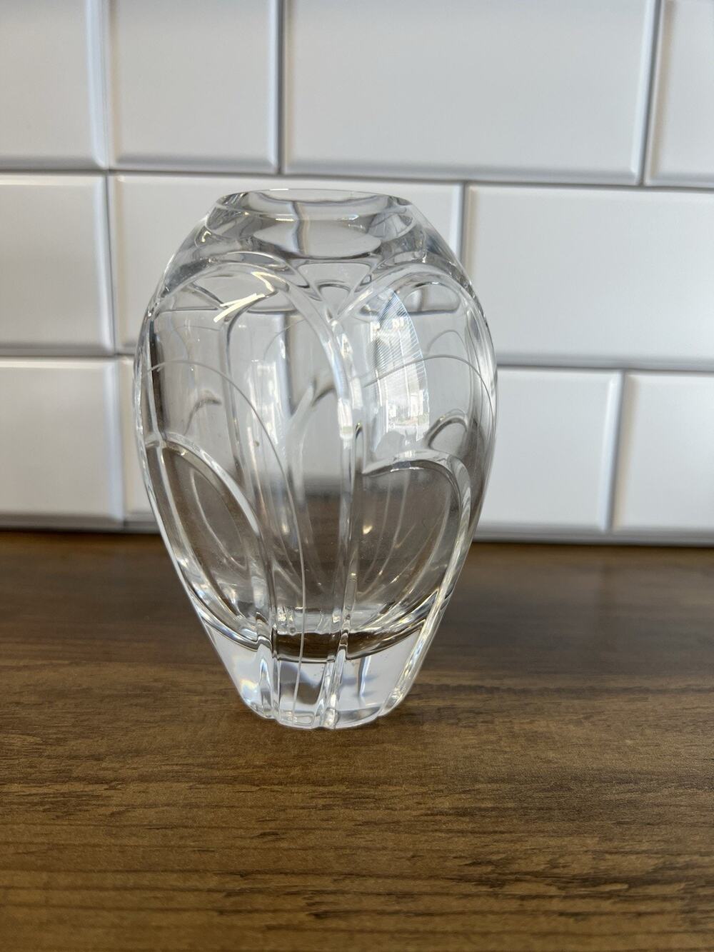 Miller Rogaska Signed Lead Crystal Maestro Vase, 5"